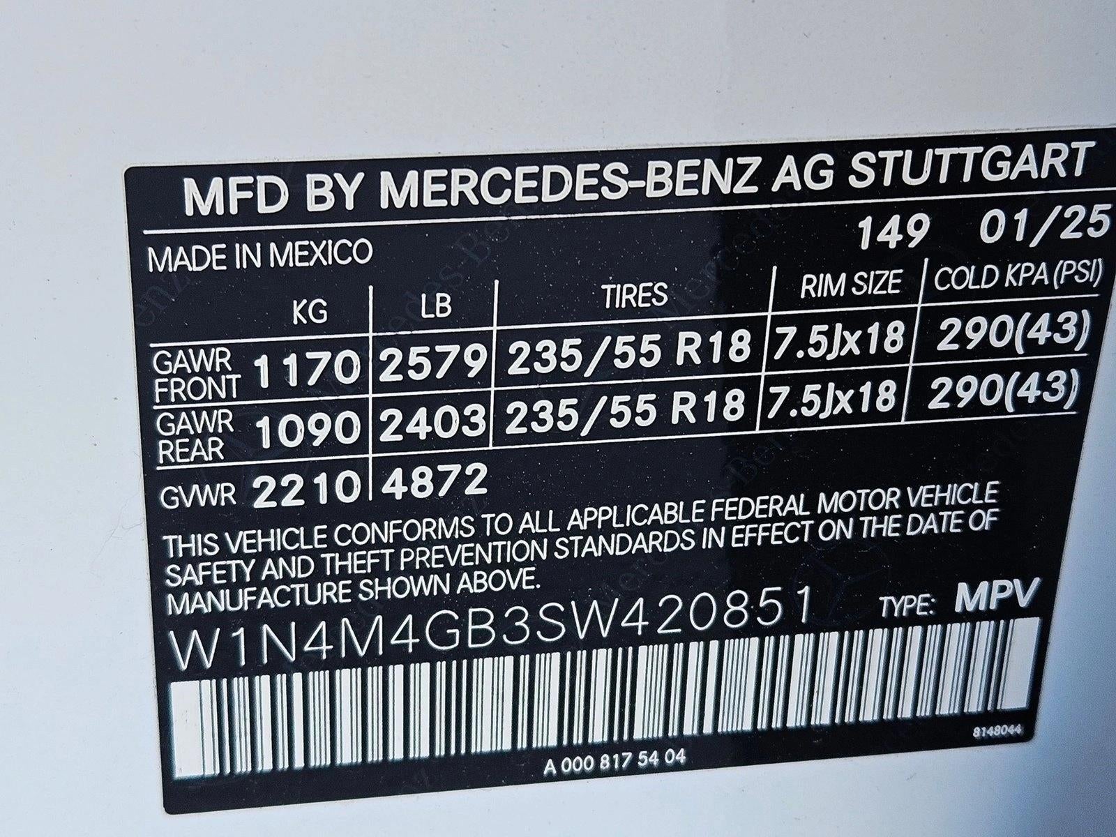 2025 Mercedes-Benz GLB GLB 250 SUV