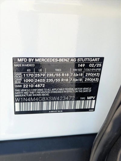 2025 Mercedes-Benz GLB GLB 250 SUV