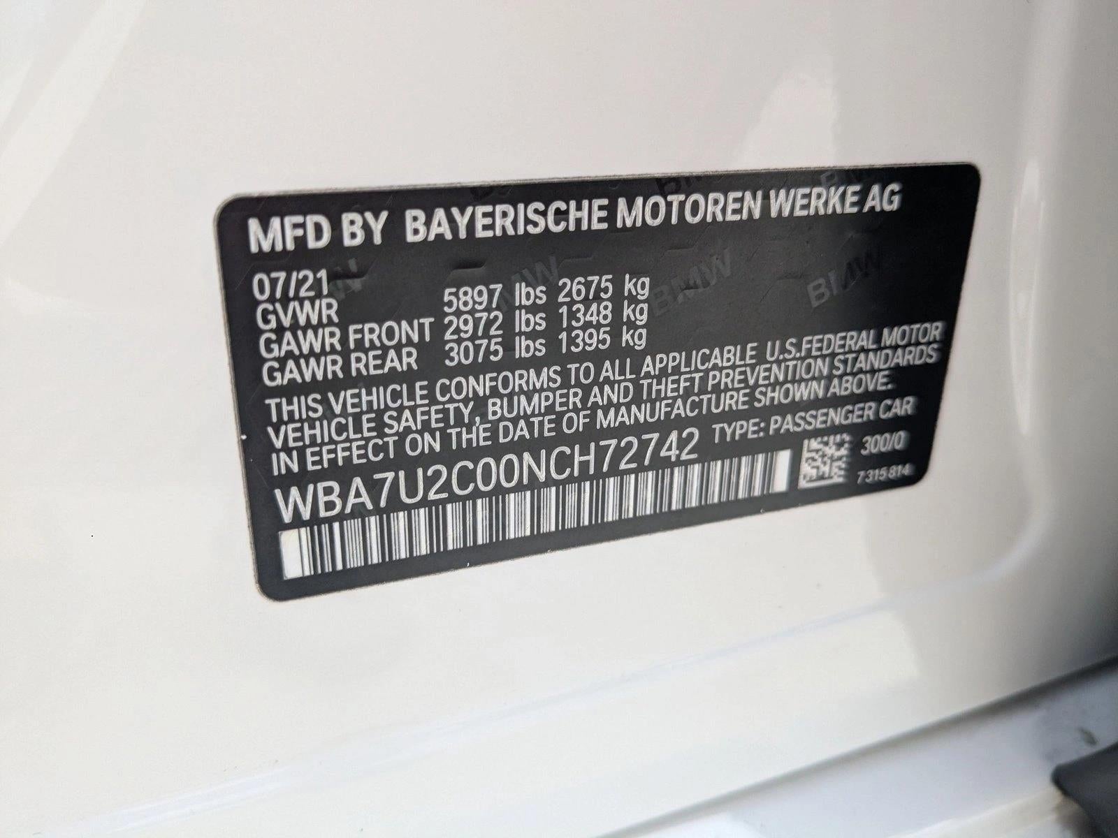 2022 BMW 750i xDrive Sedan