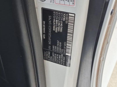 2016 Mercedes-Benz Metris Cargo Van RWD 126"