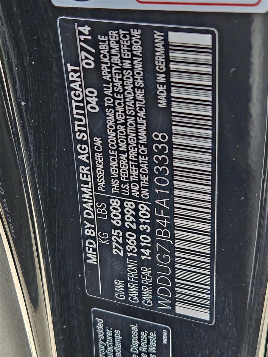 2015 Mercedes-Benz S-Class S 63 AMG® 4MATIC® Sedan