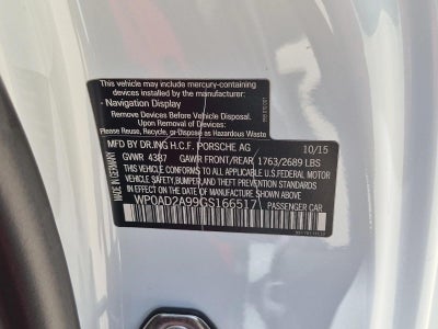 2016 Porsche 911 2dr Cpe Turbo
