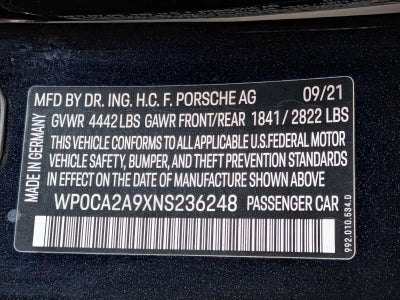 2022 Porsche 911 Carrera Cabriolet