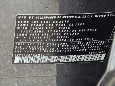 2022 Volkswagen Tiguan 2.0T S FWD