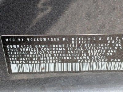 2020 Volkswagen Jetta S Auto w/SULEV