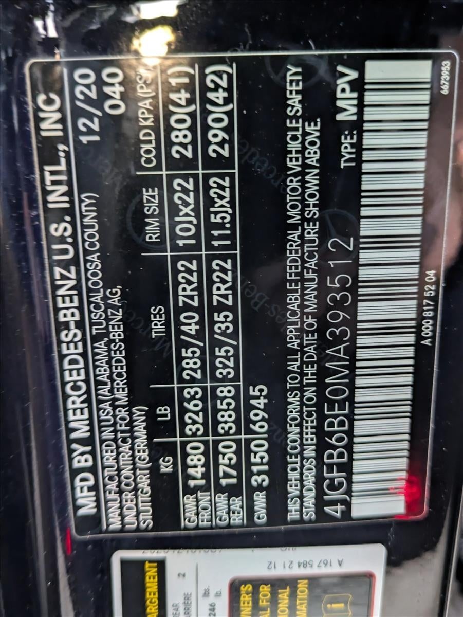 2021 Mercedes-Benz GLE AMG® GLE 53 4MATIC® SUV