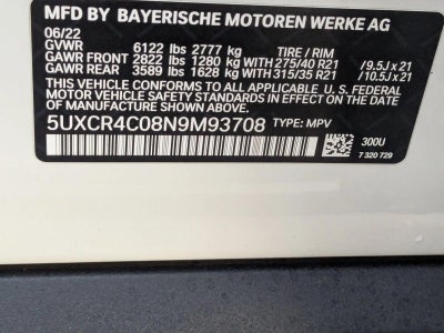 2022 BMW X5 sDrive40i Sports Activity Vehicle