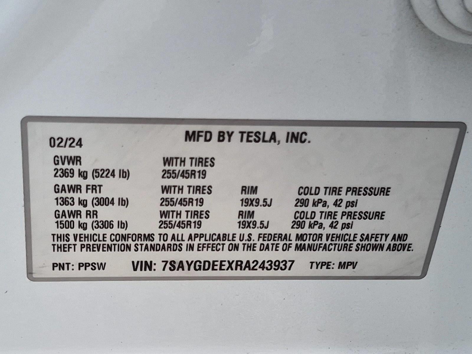 2024 Tesla Model Y Long Range AWD