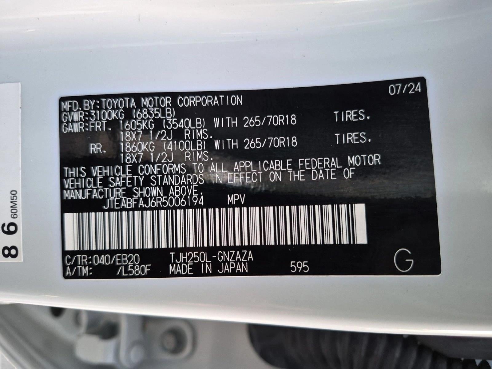 2024 Toyota Land Cruiser 4WD (GS)