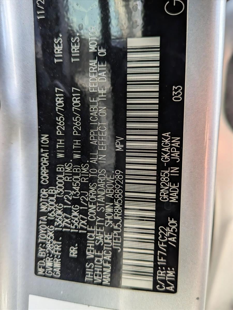 2021 Toyota 4Runner TRD Off Road 4WD (Natl)