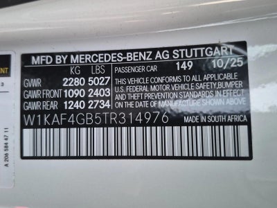 2026 Mercedes-Benz C-Class C 300 Sedan