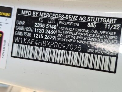2023 Mercedes-Benz C-Class C 300 4MATIC® Sedan