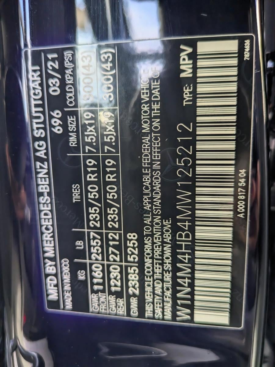 2021 Mercedes-Benz GLB GLB 250 4MATIC® SUV