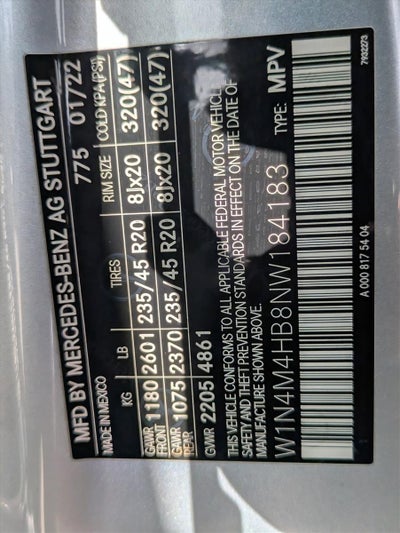 2022 Mercedes-Benz GLB GLB 250 4MATIC® SUV