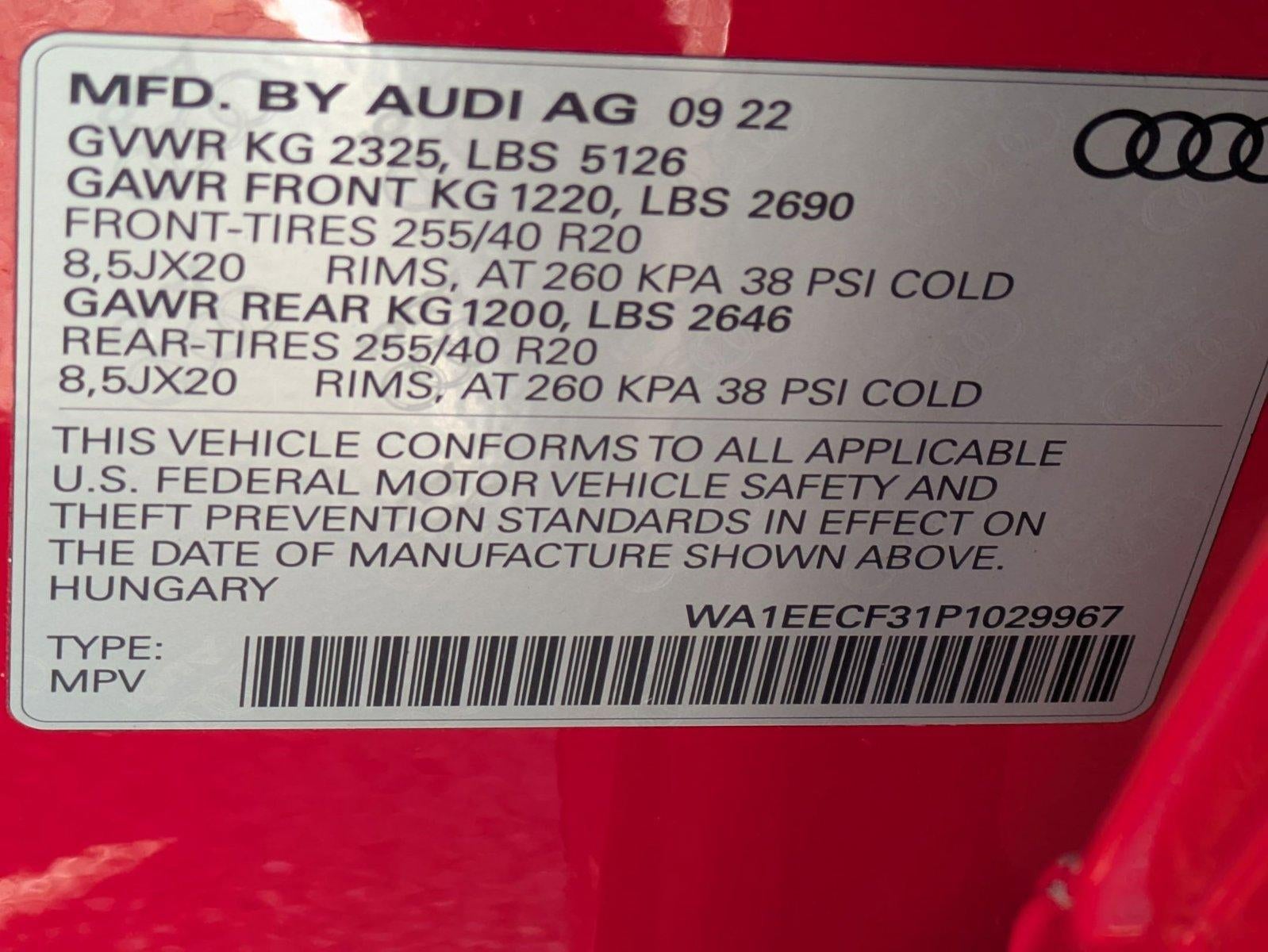 2023 Audi Q3 S line Premium Plus 45 TFSI quattro