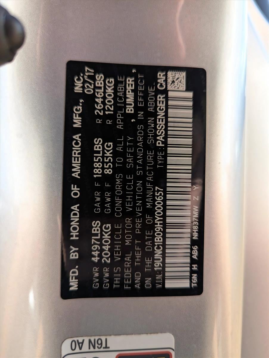 2017 Acura NSX Coupe