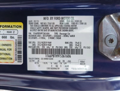 2015 Ford Mustang 2dr Fastback EcoBoost Premium