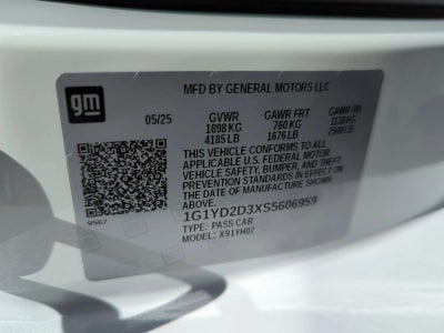 2025 Chevrolet Corvette Z06 Coupe 1LZ