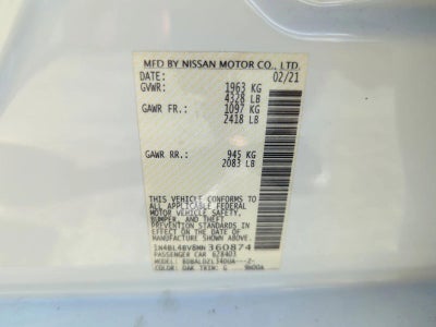 2021 Nissan Altima 2.5 S Sedan
