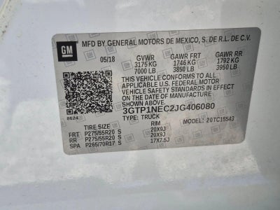 2018 GMC Sierra 1500 Crew Cab Short Box 2-Wheel Drive SLT