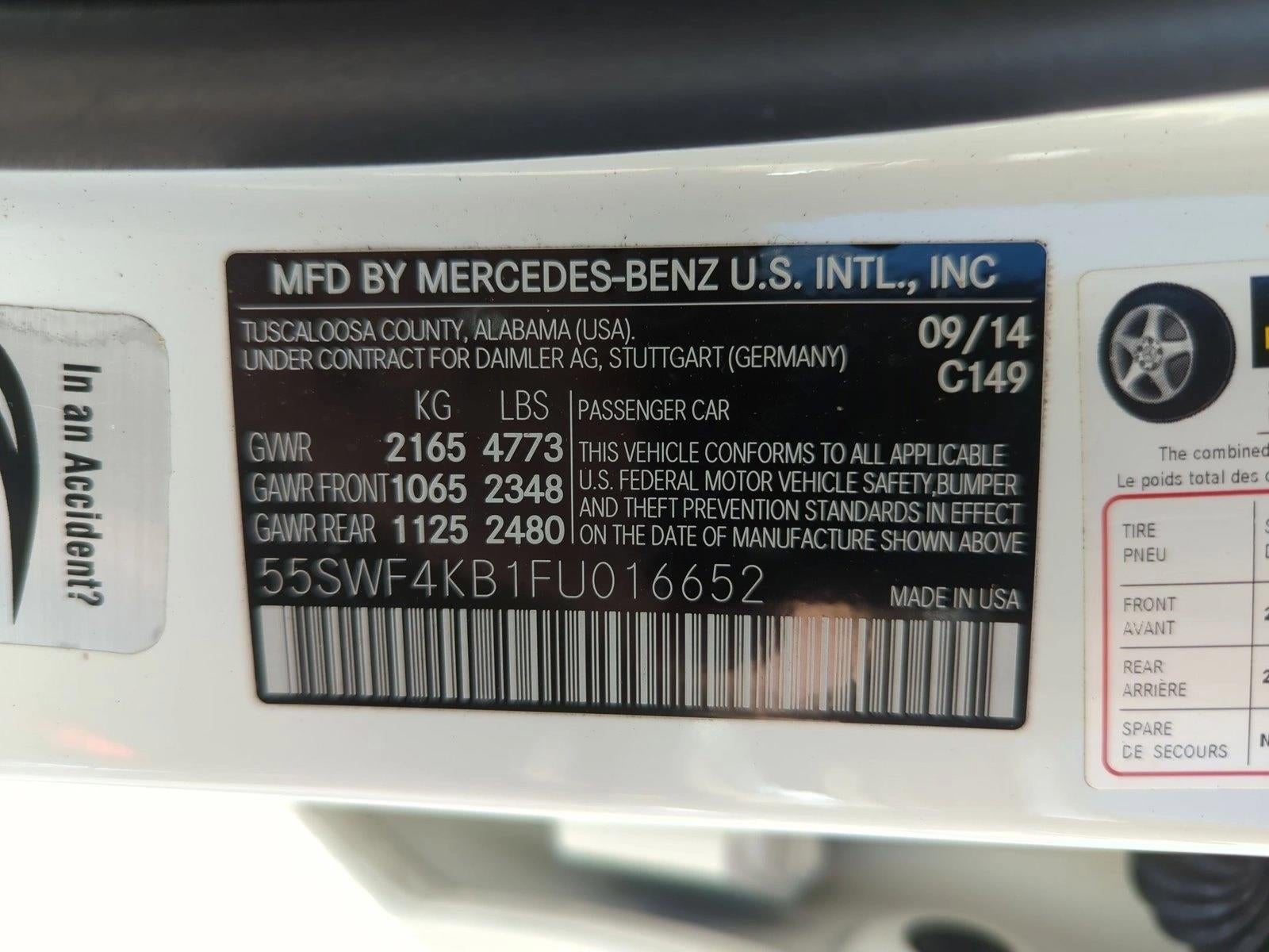 2015 Mercedes-Benz C-Class C 300 4MATIC® Luxury Sedan