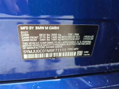 2021 BMW X5 M X5 M Sports Activity Vehicle