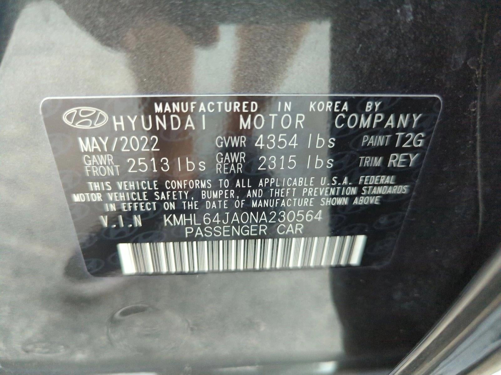 2022 Hyundai SONATA SEL 2.5L