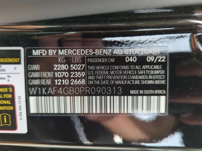2023 Mercedes-Benz C-Class C 300 Sedan