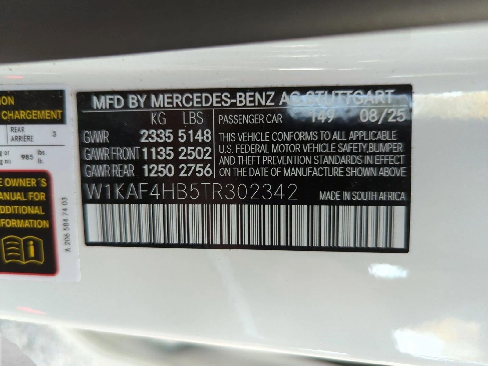 2026 Mercedes-Benz C-Class C 300 4MATIC® Sedan