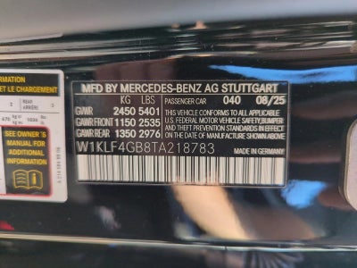 2026 Mercedes-Benz E-Class E 350 RWD Sedan