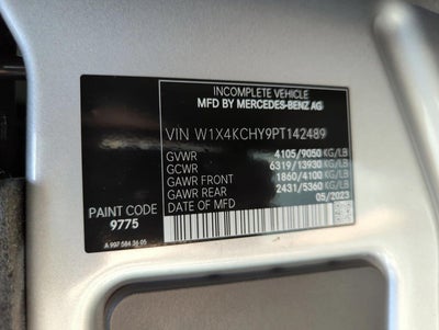 2023 Mercedes-Benz Sprinter Cargo Van 2500 High Roof I4 Diesel 170" RWD