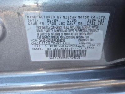 2024 Nissan Versa S CVT