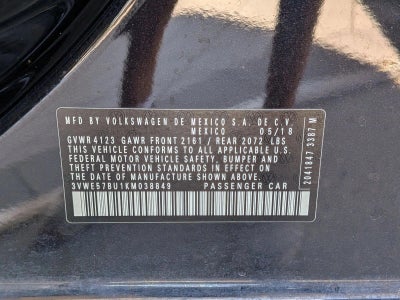2019 Volkswagen Jetta SEL Auto w/SULEV