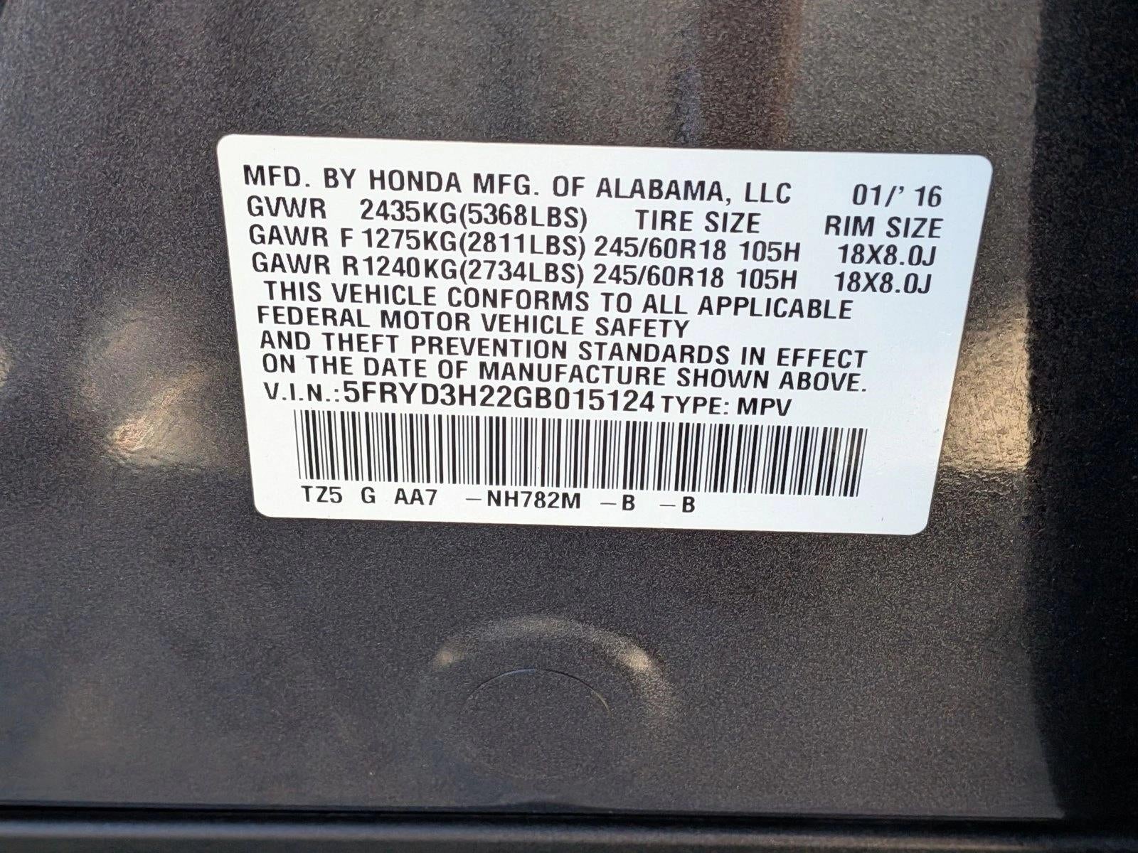 2016 Acura MDX FWD