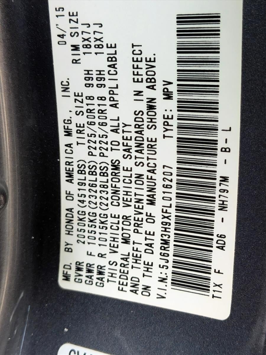 2015 Honda CR-V Touring 2WD