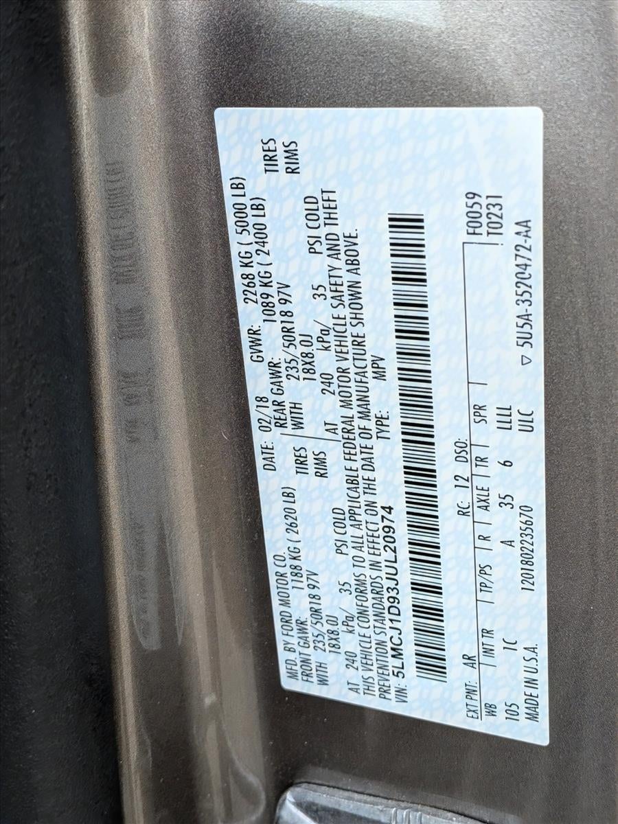 2018 Lincoln MKC Premiere AWD