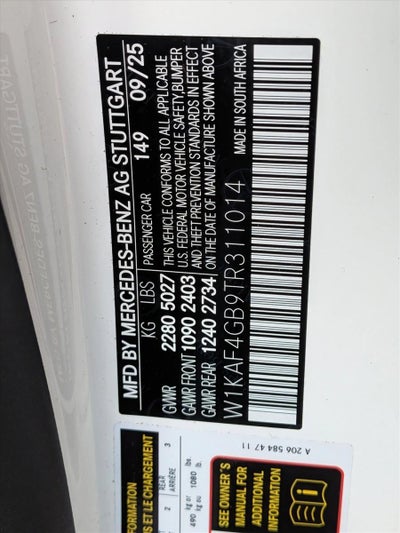 2026 Mercedes-Benz C-Class C 300 Sedan