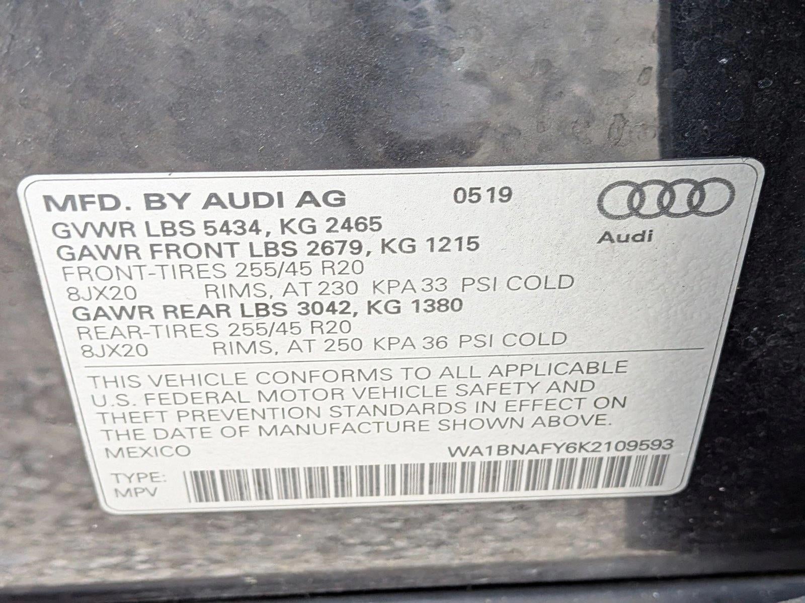 2019 Audi Q5 Premium Plus 45 TFSI quattro