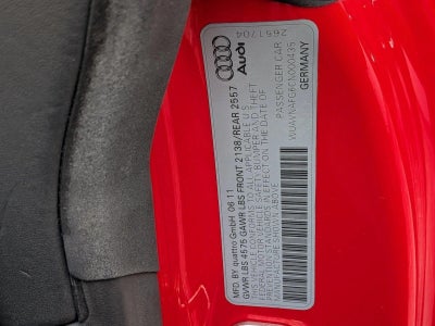 2012 Audi R8 2dr Conv Auto quattro Spyder 5.2L