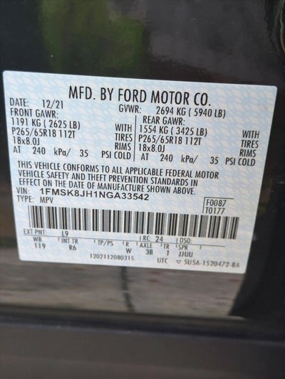 2022 Ford Explorer Timberline 4WD