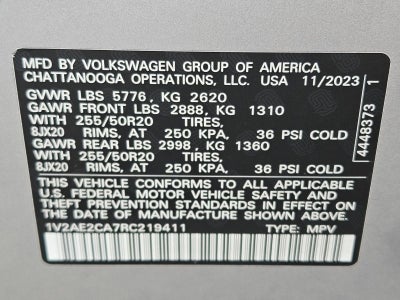 2024 Volkswagen Atlas Cross Sport 2.0T SEL R-Line 4MOTION