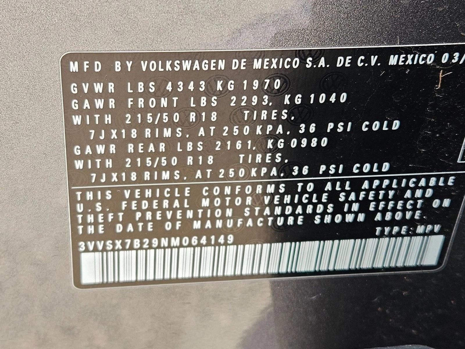 2022 Volkswagen Taos SE FWD