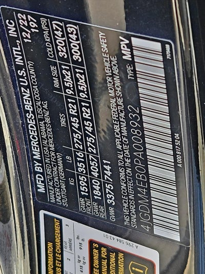 2023 Mercedes-Benz EQS EQS 580 4MATIC® SUV