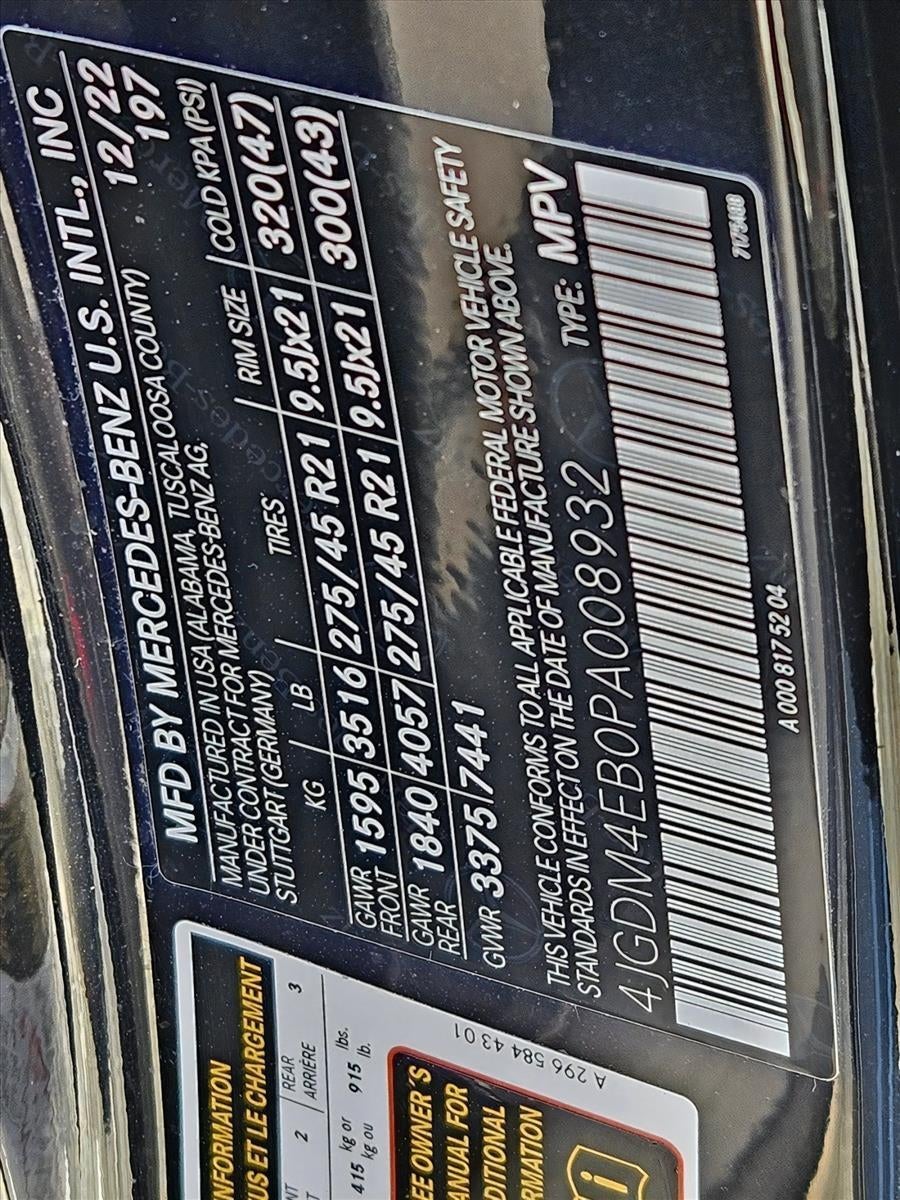 2023 Mercedes-Benz EQS EQS 580 4MATIC® SUV