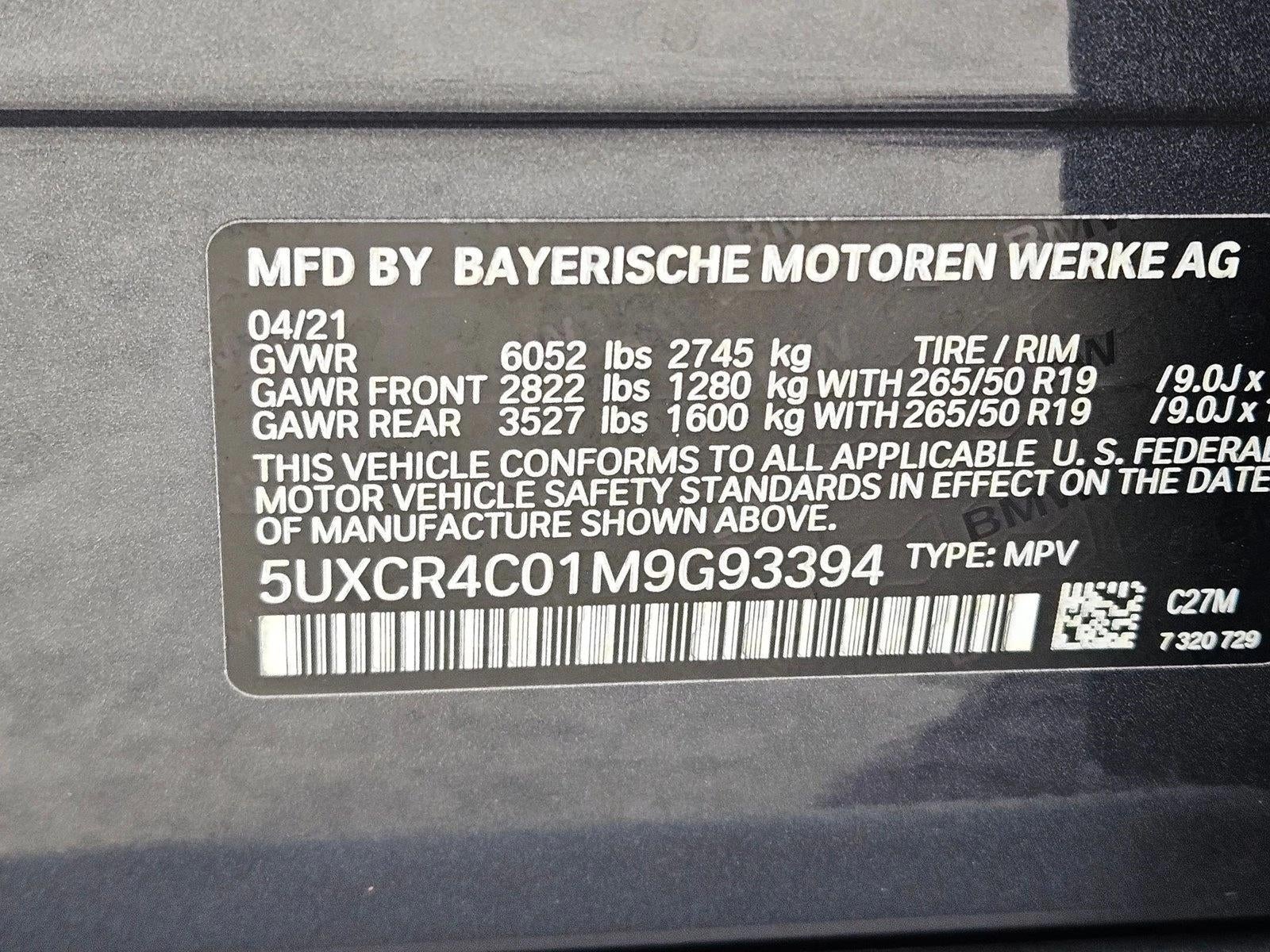 2021 BMW X5 sDrive40i Sports Activity Vehicle