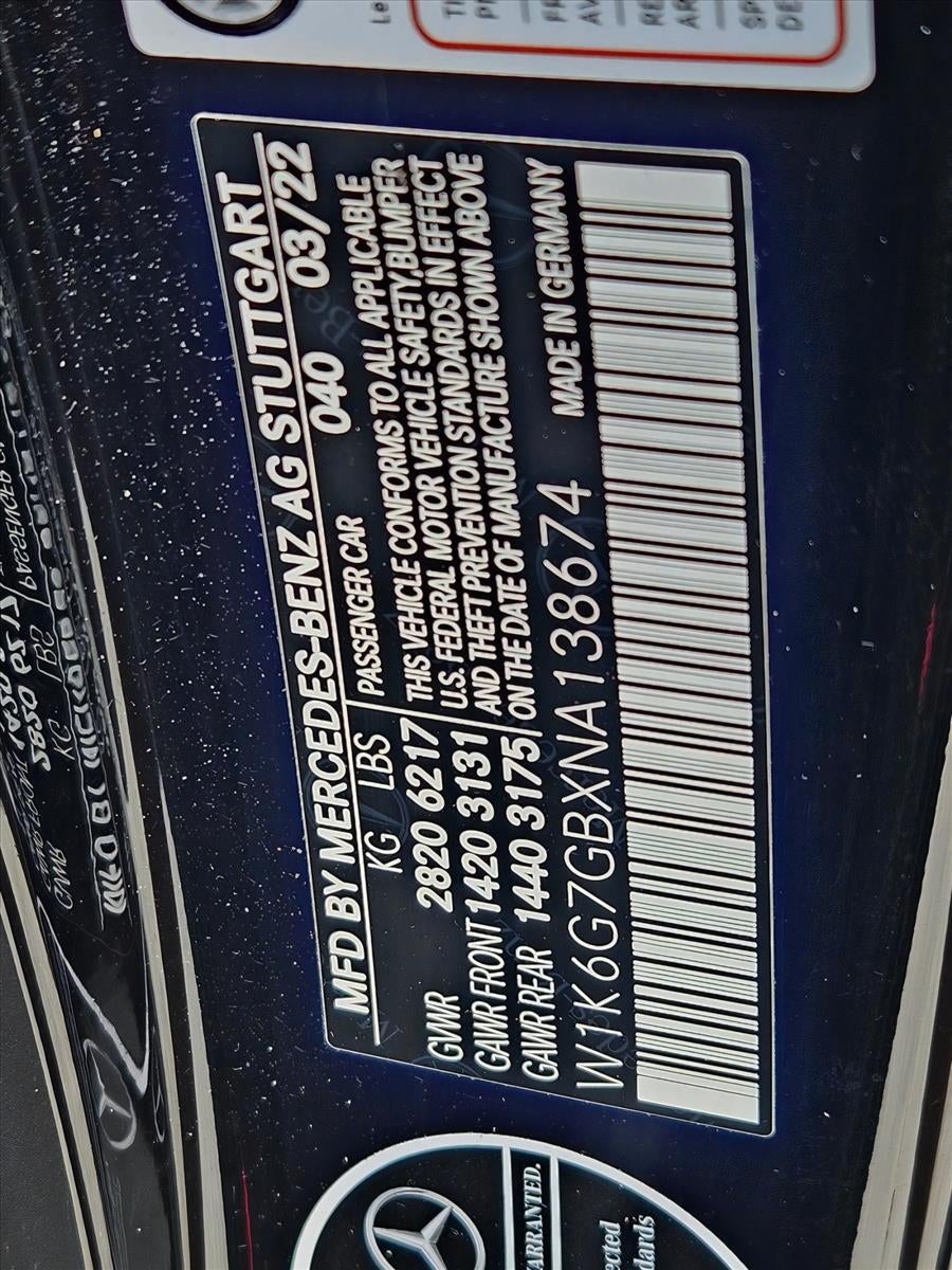 2022 Mercedes-Benz S-Class S 580 4MATIC® Sedan