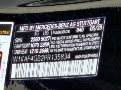2023 Mercedes-Benz C-Class C 300 Sedan