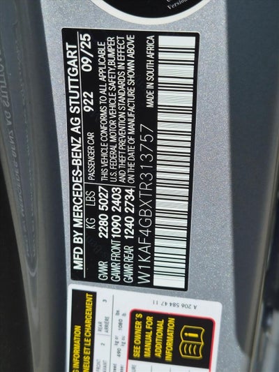 2026 Mercedes-Benz C-Class C 300 Sedan