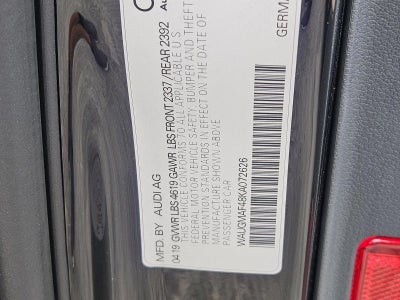 2019 Audi A4 Premium 40 TFSI