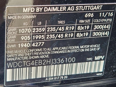 2017 Mercedes-Benz GLA GLA 250 SUV